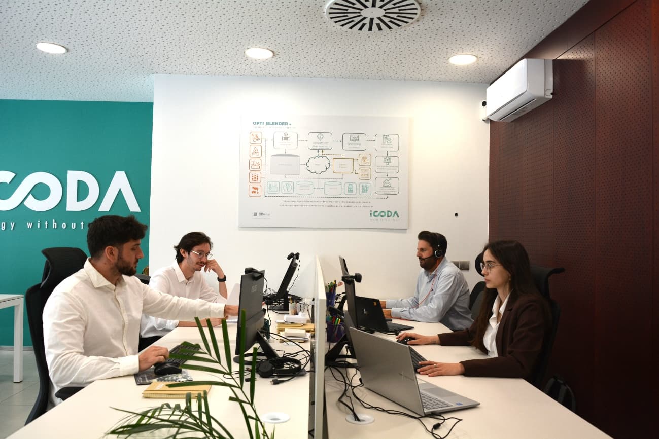 Oficina técnica de iCODA durante el desarrollo de un proyecto de digestión anaerobia